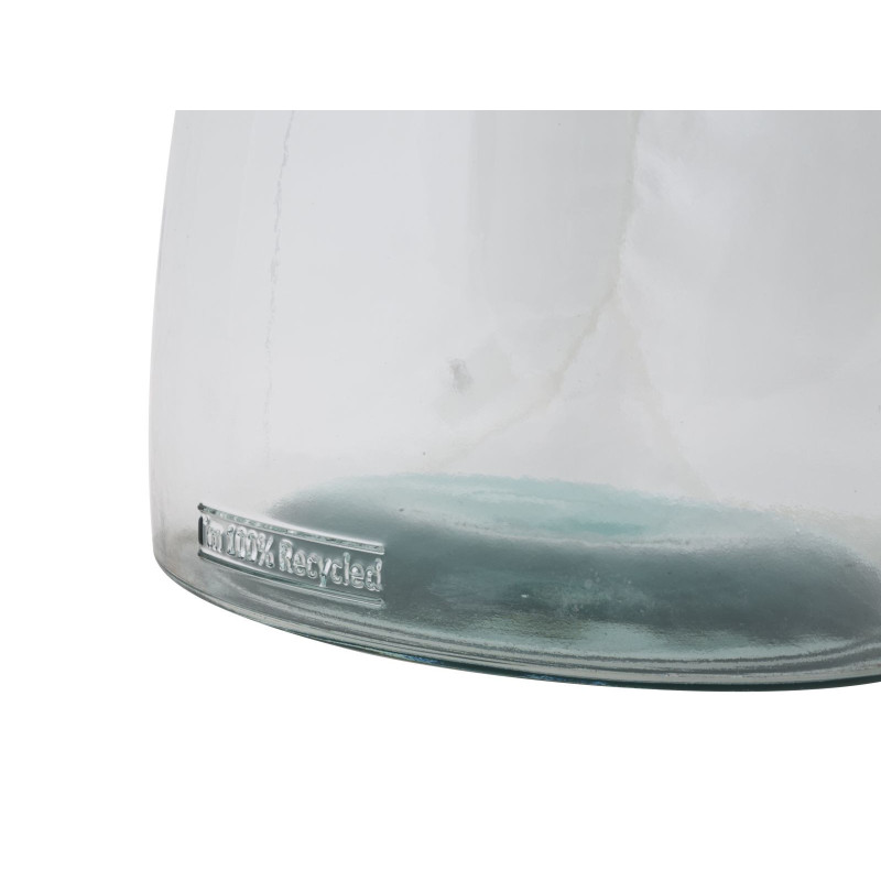 Vase Terrarium avec bouchon Bouteille Hauteur 43 cm en Verre recyclé Transparent Liège Naturel Garden 