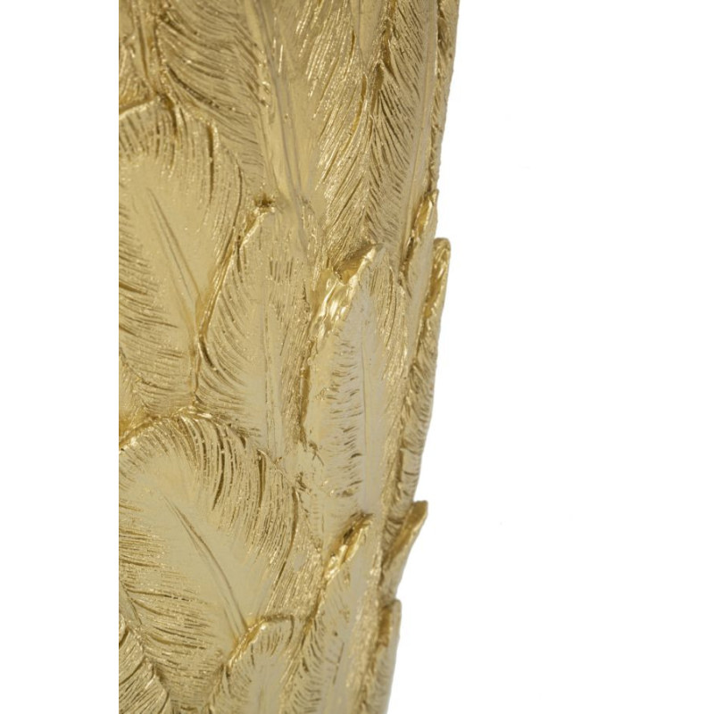 Vase moderne XXL Plumes Hauteur 91 cm en Résine Doré Piume Mauro Ferretti - 5