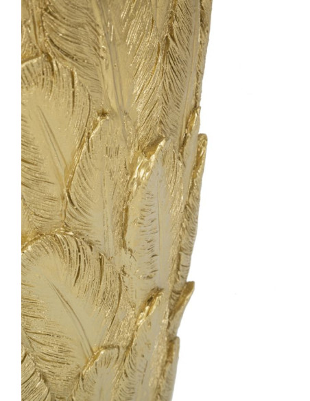 Vase moderne XXL Plumes Hauteur 91 cm en Résine Doré Piume Mauro Ferretti - 5