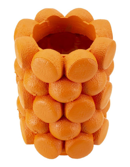 Vase original Oranges Rond Hauteur 28 cm en Résine Orange Delizie 