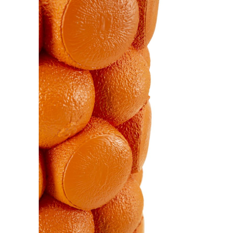 Vase original Oranges Rond Hauteur 28 cm en Résine Orange Delizie 