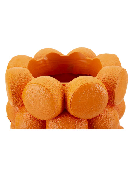 Vase original Oranges Rond Hauteur 28 cm en Résine Orange Delizie 