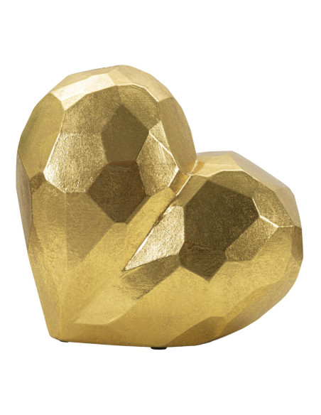 Vase original Coeur Hauteur 18 cm en Résine Doré Heart 