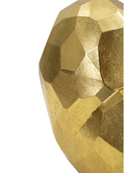 Vase original Coeur Hauteur 18 cm en Résine Doré Heart 