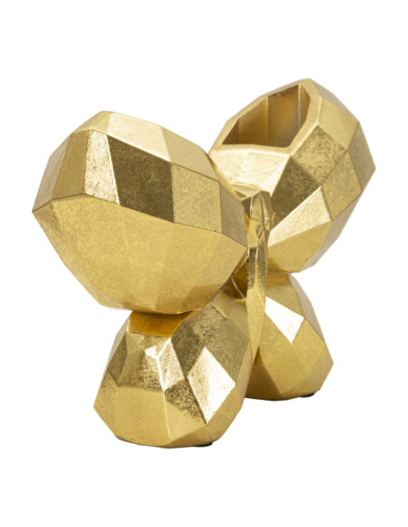 Vase original Papillon Hauteur 15 cm en Résine Doré Butterfly 