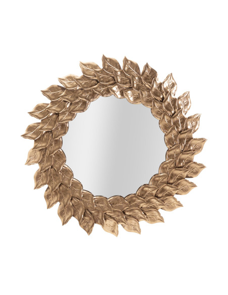 Miroir mural original Pétales Rond 73x73 en Métal Cuivré Petal 