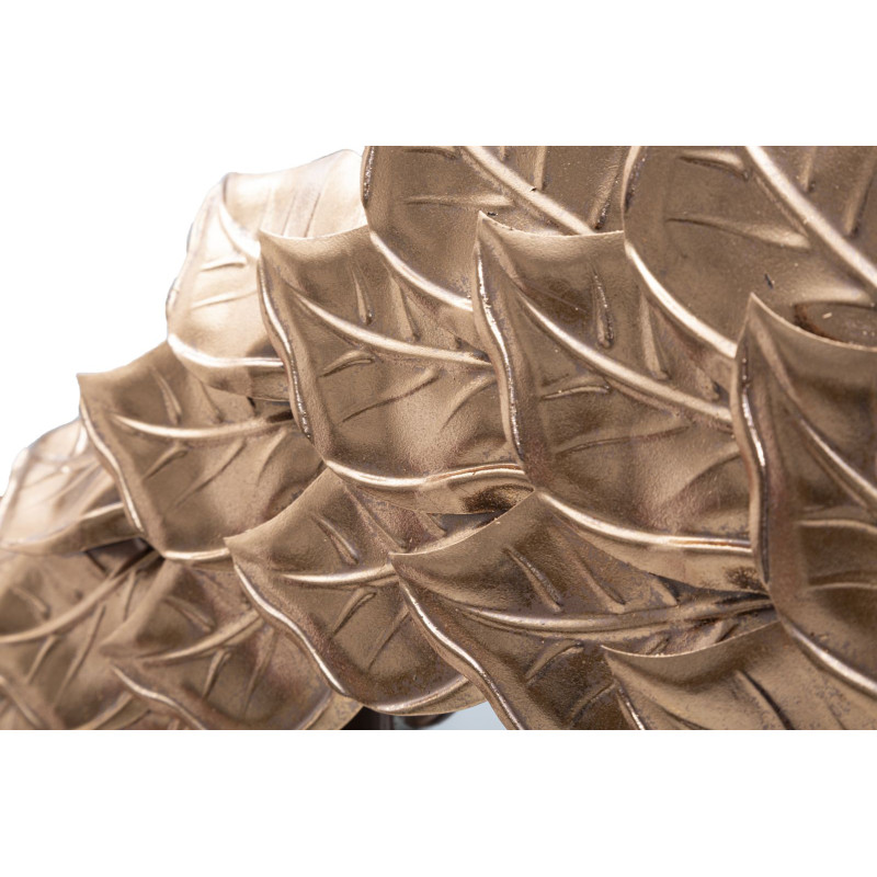 Miroir mural original Pétales Rond 73x73 en Métal Cuivré Petal 