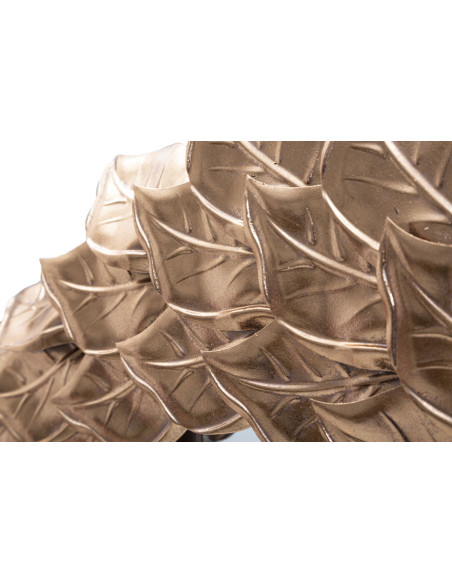 Miroir mural original Pétales Rond 73x73 en Métal Cuivré Petal 