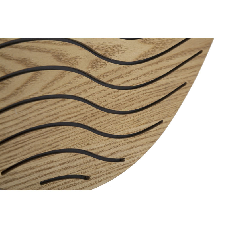 Miroir mural original Ovale 50x80 en Bois de frêne Naturel Lines 