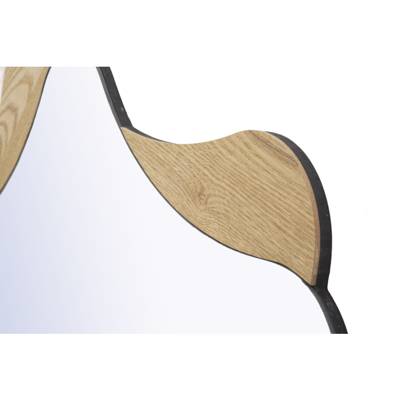 Miroir mural original XL Étoile 80x80 en Bois de frêne Naturel Star 