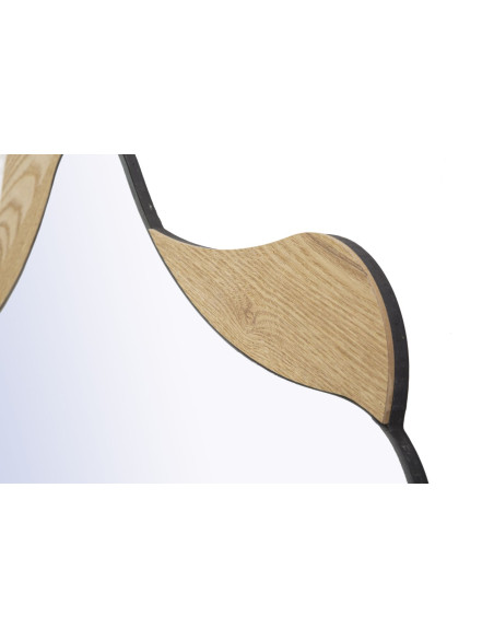 Miroir mural original XL Étoile 80x80 en Bois de frêne Naturel Star 