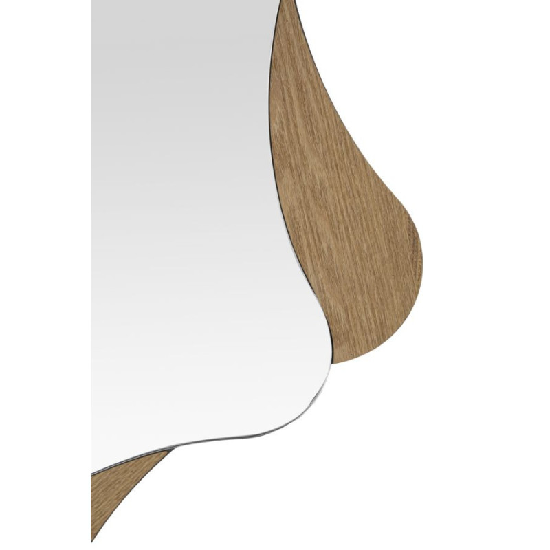 Miroir mural original XL Étoile 80x80 en Bois de frêne Naturel Star 