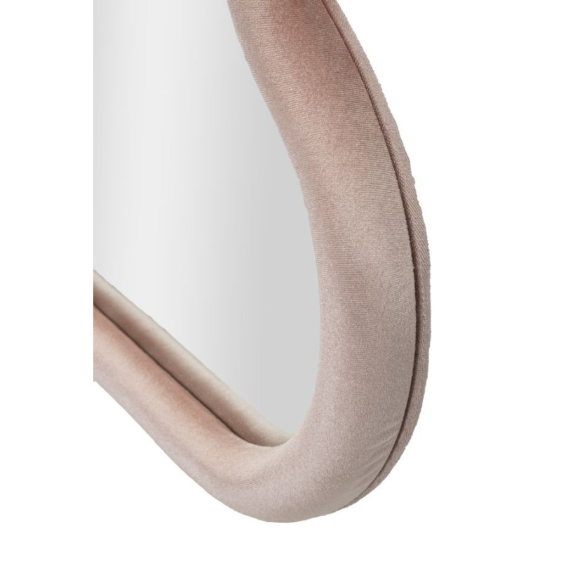 Miroir mural original Nuage 90x60 en Velours Rose Bois Cloud 
