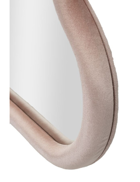Miroir mural original Nuage 90x60 en Velours Rose Bois Cloud 