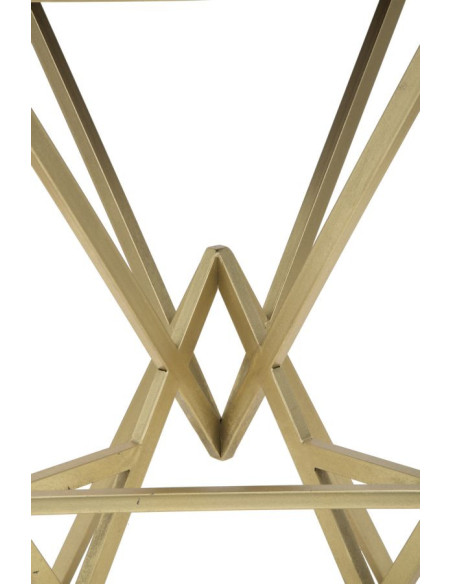 Tabouret de bar design original carré en Velours Noir Capitonné Métal Doré Piramid 