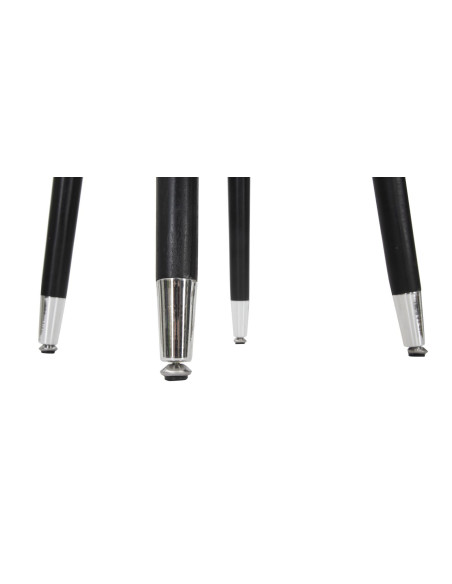 Tabouret de bar moderne rond en Velours Gris Métal Argenté Noir Paris 