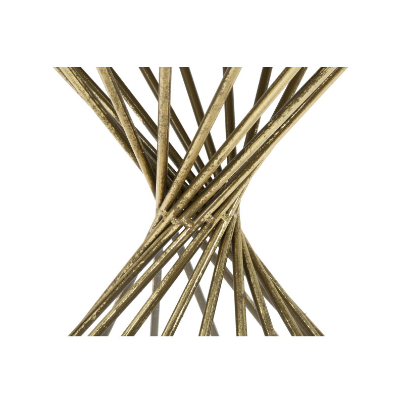 Table d'appoint moderne Ronde en Métal Doré Miroir Hypnos 