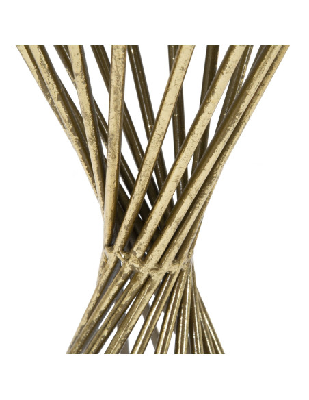 Sellette haute moderne Ronde en Métal Doré Miroir Hypnos 