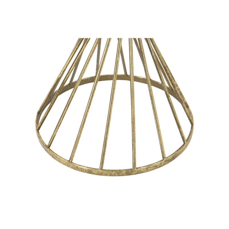 Sellette haute moderne Ronde en Métal Doré Miroir Hypnos 