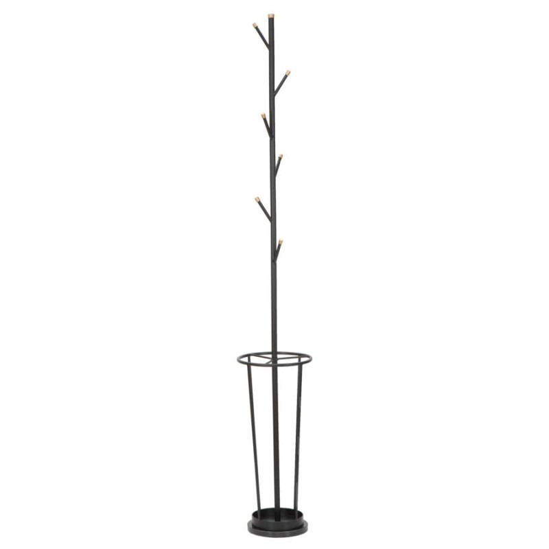 Porte manteaux moderne avec range parapluie en Métal Noir Glam 