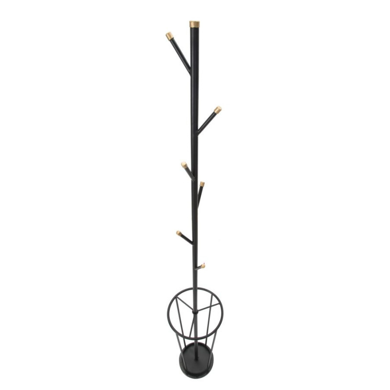 Porte manteaux moderne avec range parapluie en Métal Noir Glam 
