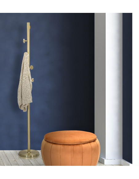 Porte manteau moderne en Métal Doré Glamy 
