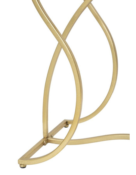 Console design originale Rectangulaire en Métal Doré Verre Sunshine - 6