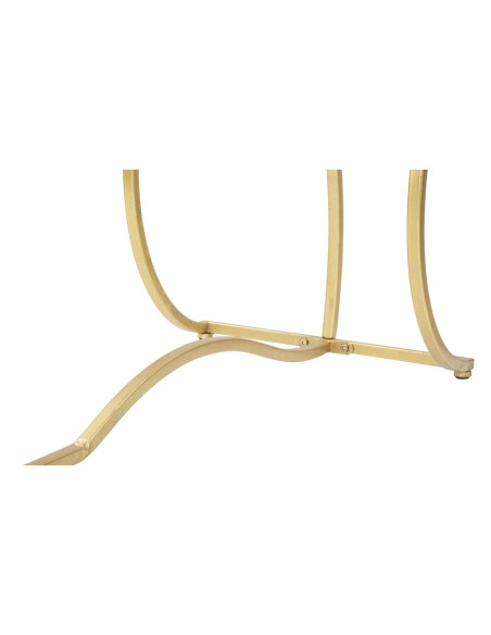 Console design originale Rectangulaire en Métal Doré Verre Sunshine - 7