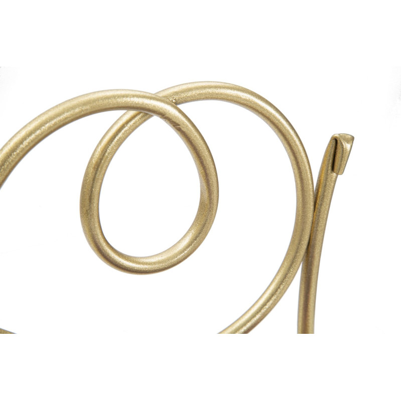 Étagère murale originale Volutes en Métal Doré Miroir Velti (Lot de 2) 