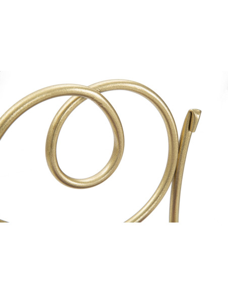 Étagère murale originale Volutes en Métal Doré Miroir Velti (Lot de 2) 