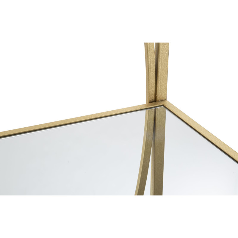 Étagère originale 5 niveaux en Métal Doré Miroir Glamy 