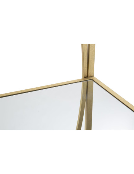 Étagère originale 5 niveaux en Métal Doré Miroir Glamy 