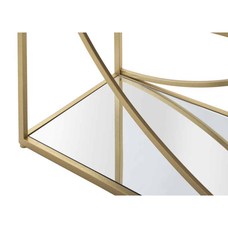 Étagère originale 5 niveaux en Métal Doré Miroir Glamy 