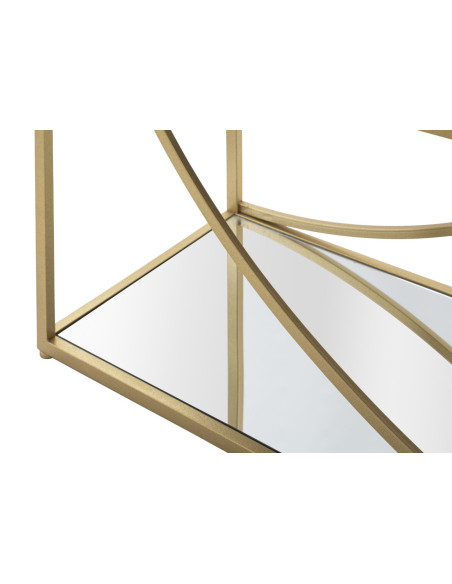 Étagère originale 5 niveaux en Métal Doré Miroir Glamy 