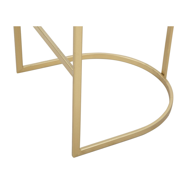 Tabouret de bar moderne avec dossier en Velours Noir Capitonné Métal Doré Istambul 