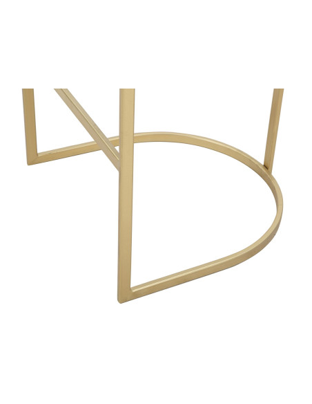 Tabouret de bar moderne avec dossier en Velours Noir Capitonné Métal Doré Istambul 