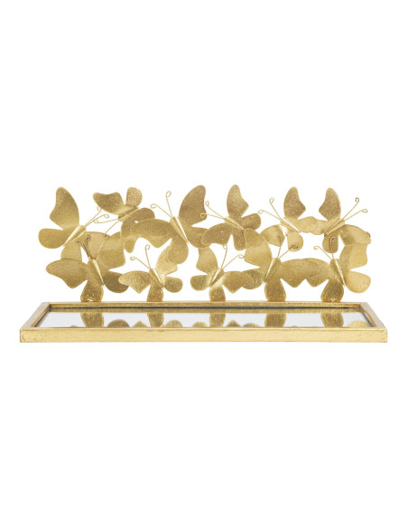 Étagère murale originale Papillons en Métal Doré Miroir Butterflies Mauro Ferretti - 3