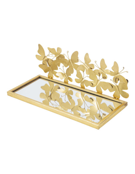 Étagère murale originale Papillons en Métal Doré Miroir Butterflies Mauro Ferretti - 4