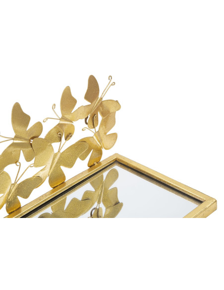 Étagère murale originale Papillons en Métal Doré Miroir Butterflies Mauro Ferretti - 5