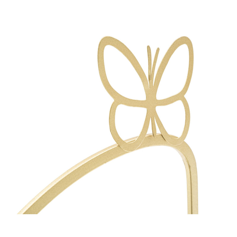 Étagère murale originale Papillons en Métal Doré Miroir Butterfly (Lot de 2) 