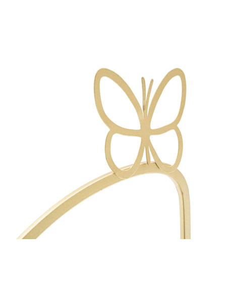 Étagère murale originale Papillons en Métal Doré Miroir Butterfly (Lot de 2) 