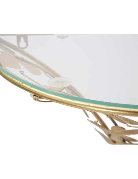 Console murale originale Papillons Demi lune en Métal Doré Verre Butterflies 