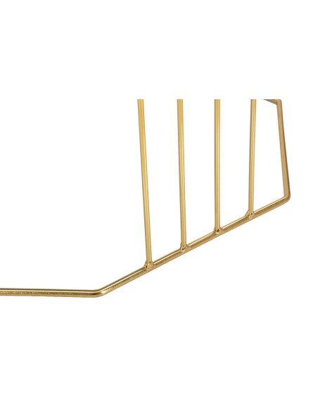 Table basse moderne Octogonale en Métal Doré Miroir Bronze Octagon 