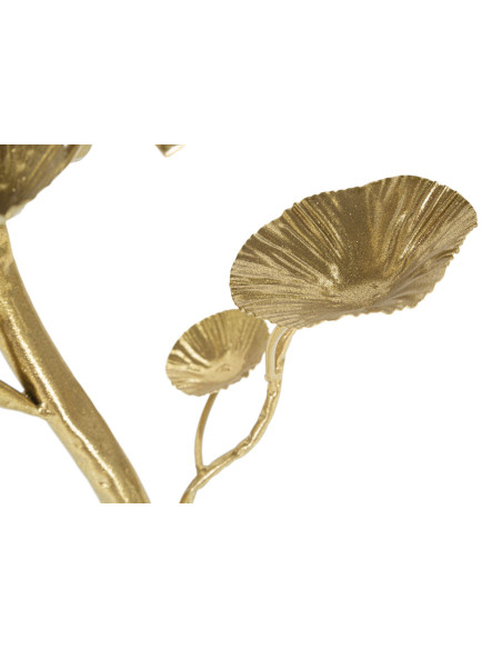 Sellette haute originale Fleur Rectangulaire en Métal Doré Miroir Tisty 