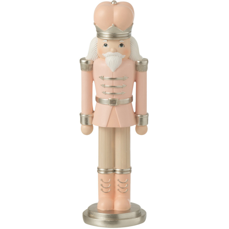 Statuette déco Casse-noisette 30 cm en Résine Rose - 1