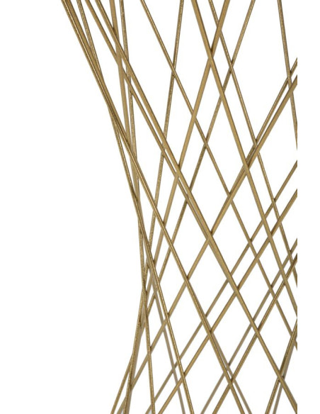 Sellette haute originale Ronde Hauteur 80 cm en Métal Doré Miroir Tower 