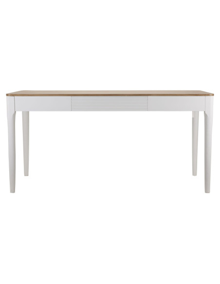 Table à manger moderne Rectangulaire 8 personnes en Bois de pin Blanc Naturel Matera 