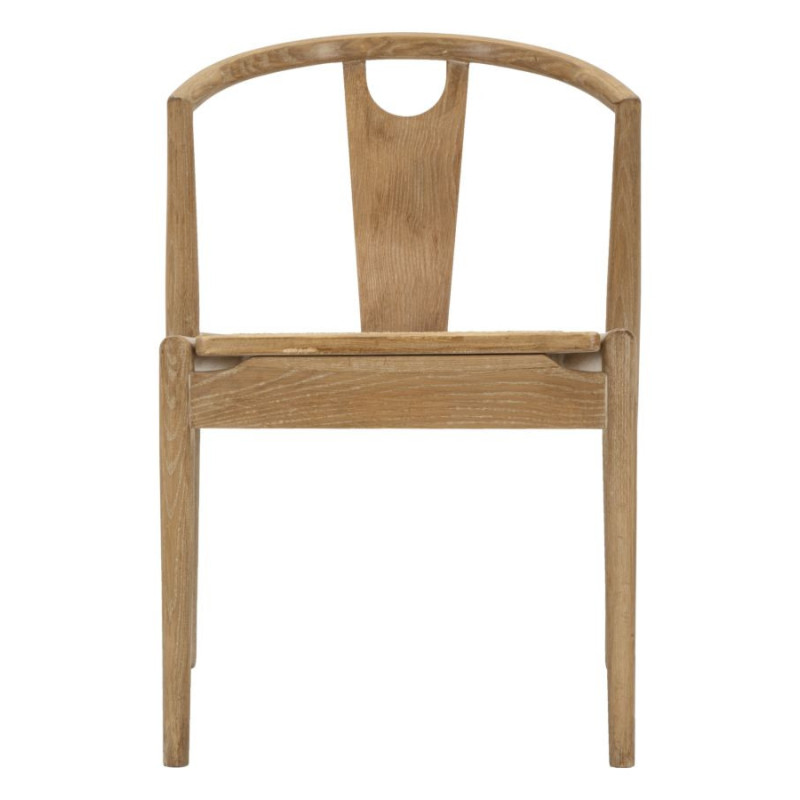 Chaise moderne en Bois de frêne Rotin Naturel Cannage Japan (Lot de 2) 