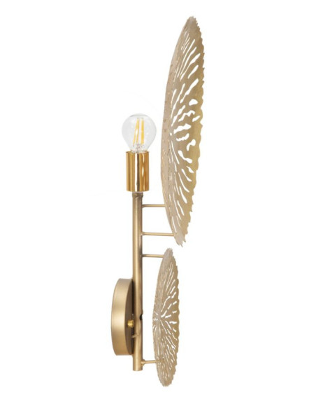 Applique murale originale Ronds Hauteur 46 cm en Métal Doré Simple Glam 