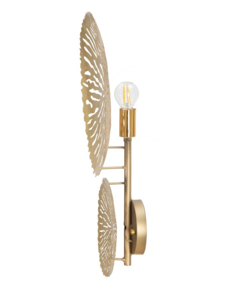 Applique murale originale Ronds Hauteur 46 cm en Métal Doré Simple Glam 